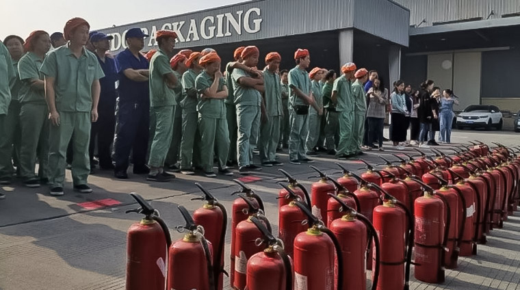 The fire drill of all employees of Pando went on smoothly in the second half of the year