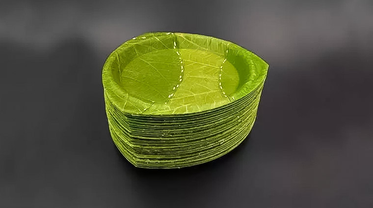 The Germans opened up again and replaced plastic with leaves to make the world's most environmentally friendly disposable tableware!
