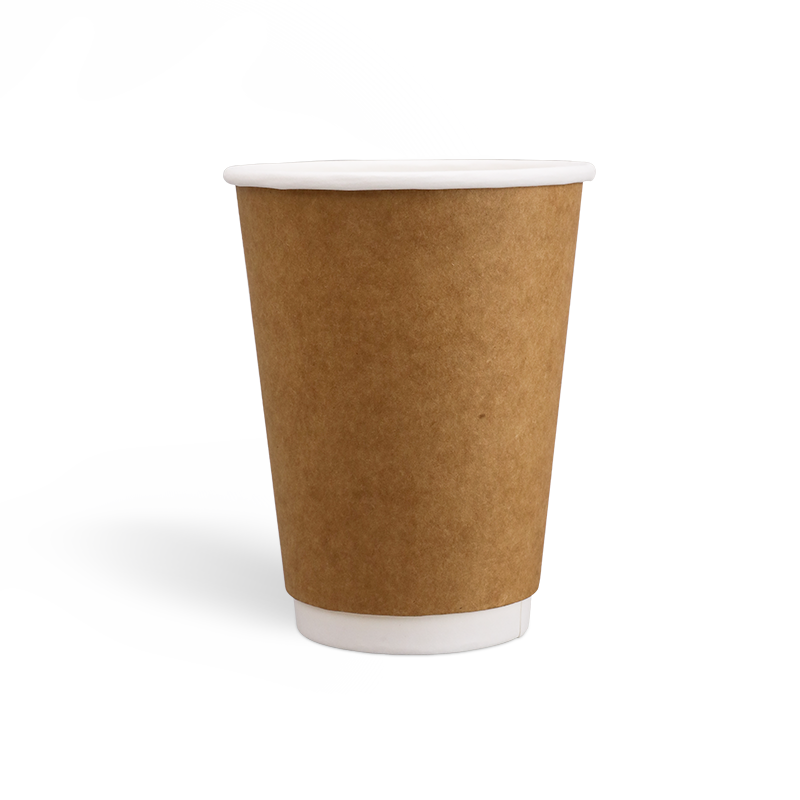 12oz PE Coating Double Wall Kraft Coffee Cups