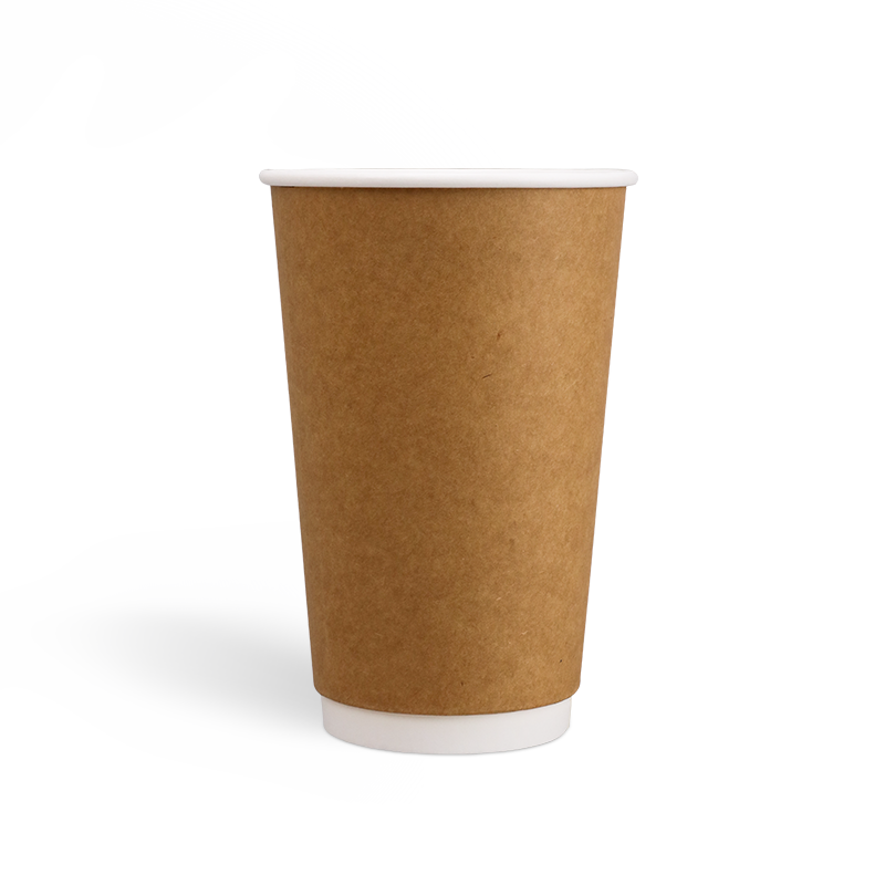 16oz PE Coating Double Wall Kraft Coffee Cups