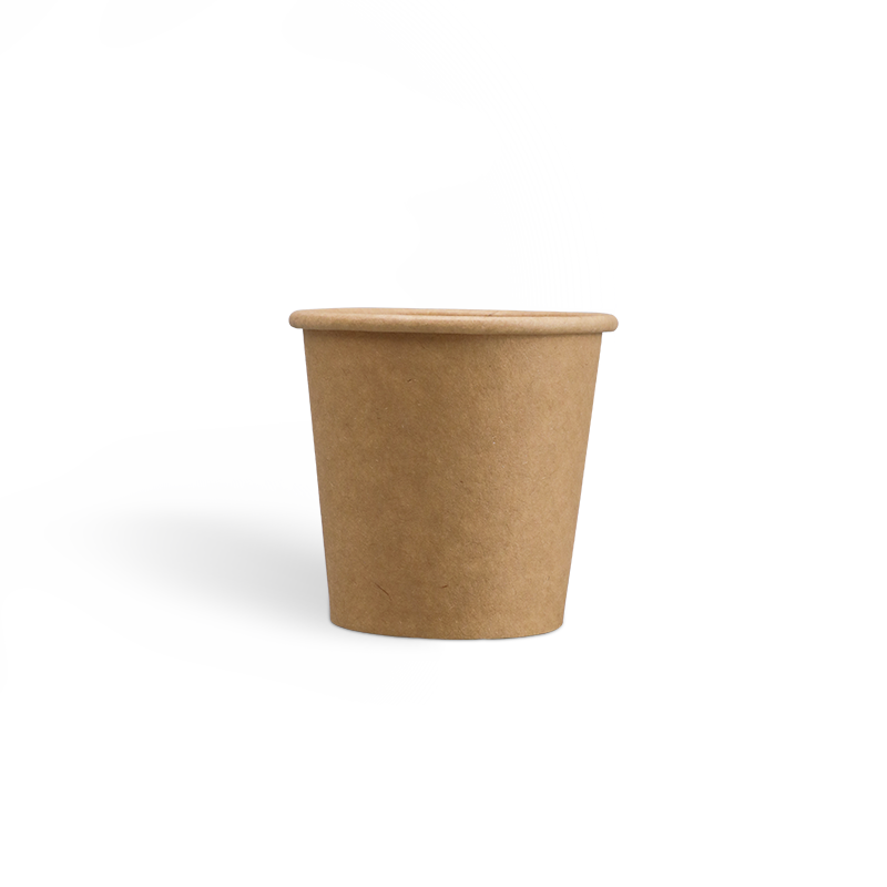 4oz PE Coating Single Wall Kraft Coffee Cups