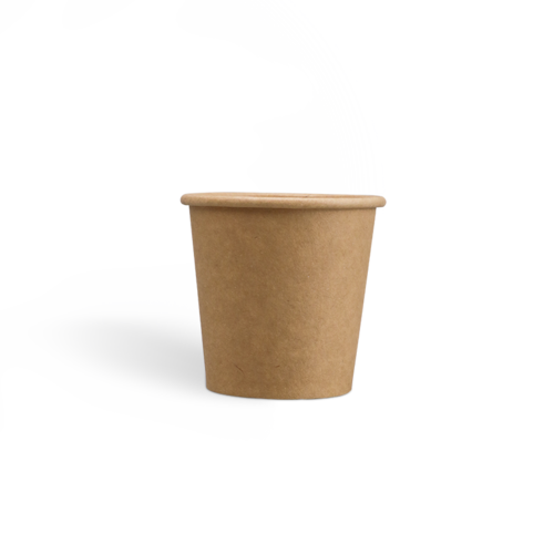 4oz PE Coating Single Wall Kraft Coffee Cups