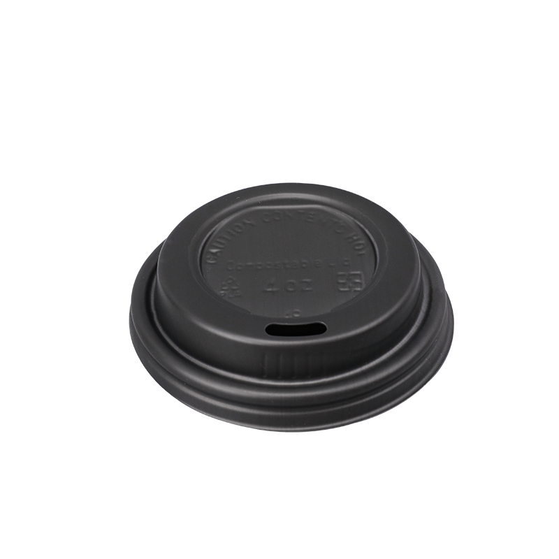 62mm Flat Coffee Cup Compostable CPLA Lids