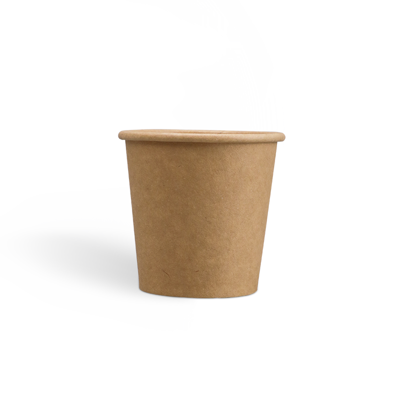 6oz PE Coating Single Wall Kraft Coffee Cups