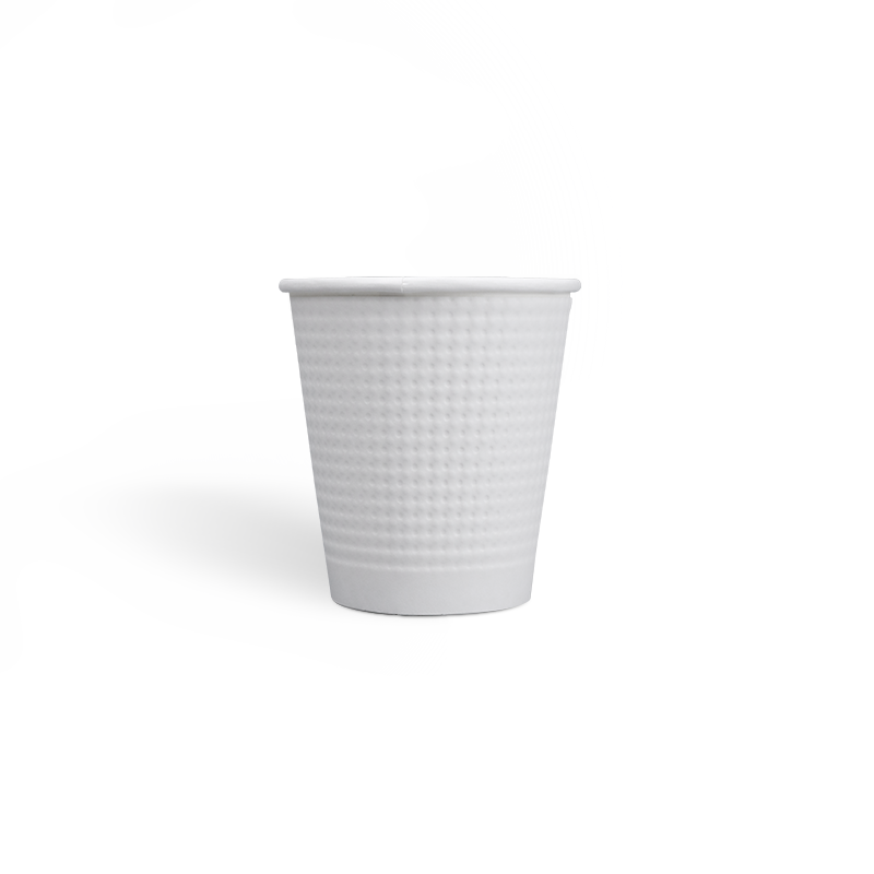 7oz Compostable PLA coating Dot Embossed Paper Cups