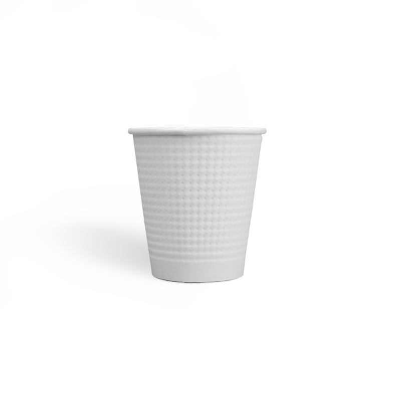 7oz PE Coating Dot Embossed Coffee Cups