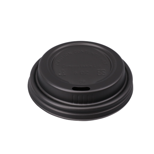 80mm Flat Coffee Cup Compostable CPLA Lids