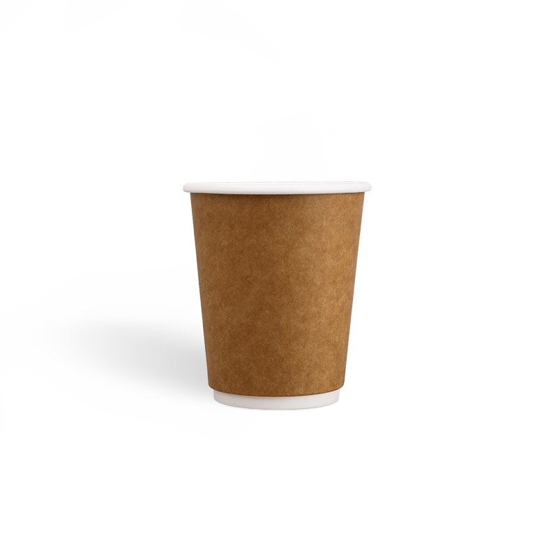 8oz PE Coating Double Wall Kraft Coffee Cups