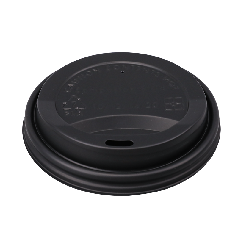 90mm Flat Coffee Cup Compostable CPLA Lids