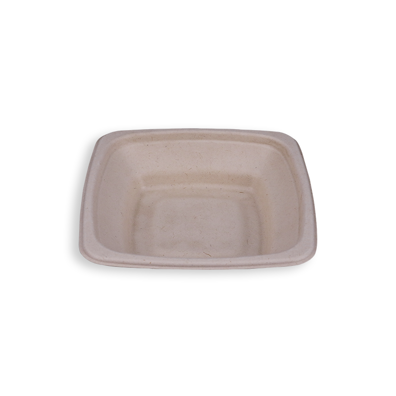 16oz Biodegradable Sugarcane Bagasse Square Bowls