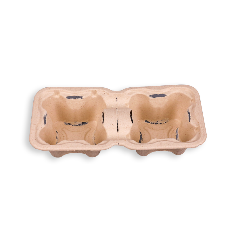 Biodegradable Sugarcane Bagasse 1*2 Cup Carriers