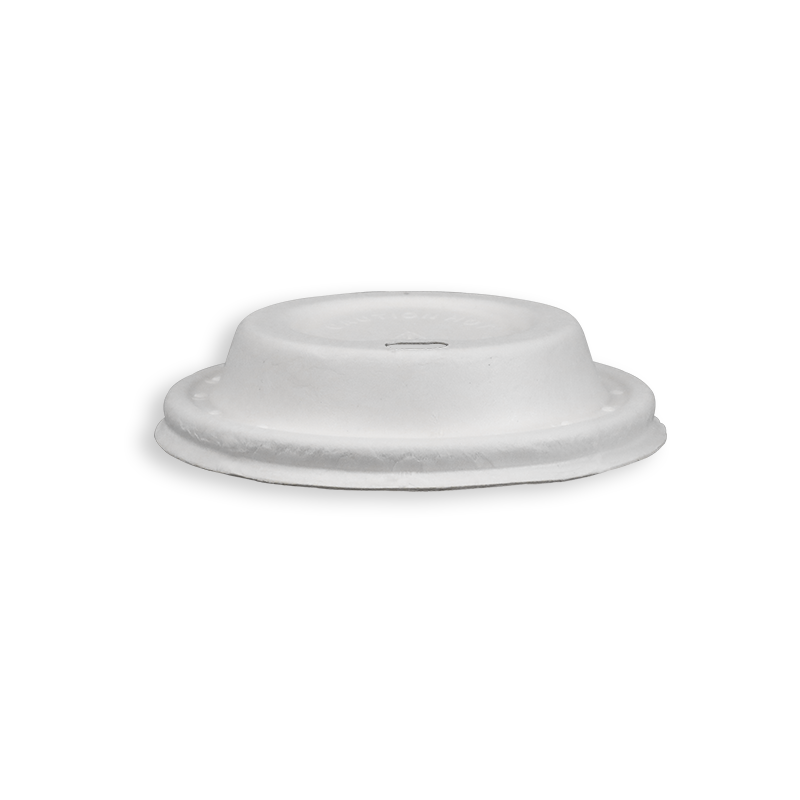 80mm Biodegradable Sugarcane Bagasse Coffee Lids