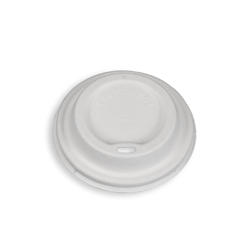 90mm Biodegradable Sugarcane Bagasse Coffee Lids