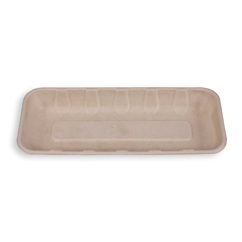 10.1*4.4'' Biodegradable Sugarcane Bagasse Long Trays