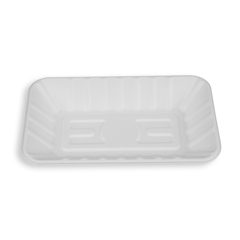 8.6*5.3'' Biodegradable Sugarcane Bagasse Long Trays