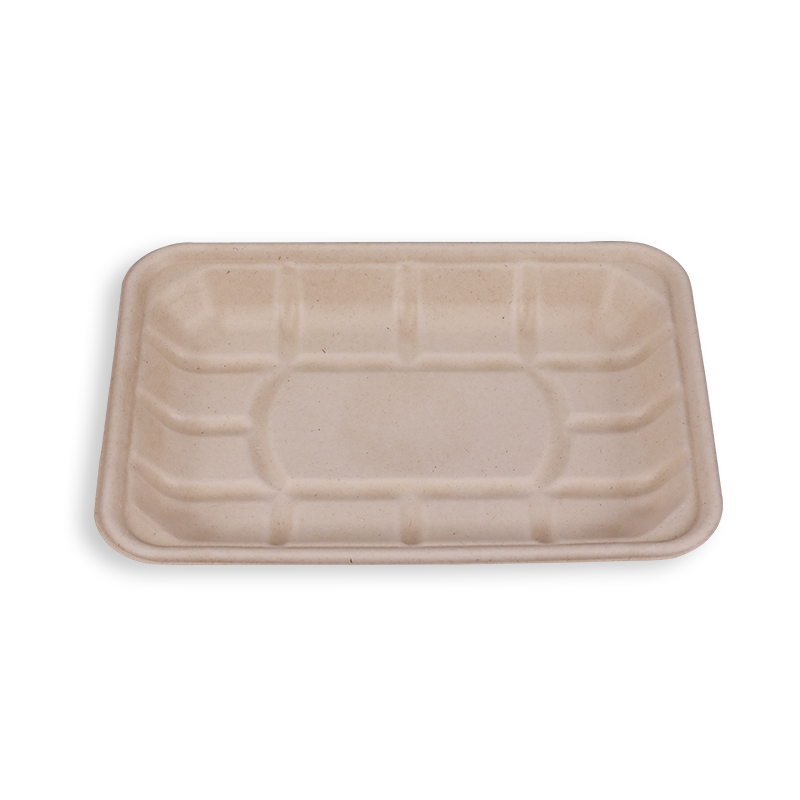 8.3*5.9'' Biodegradable Sugarcane Bagasse Long Trays