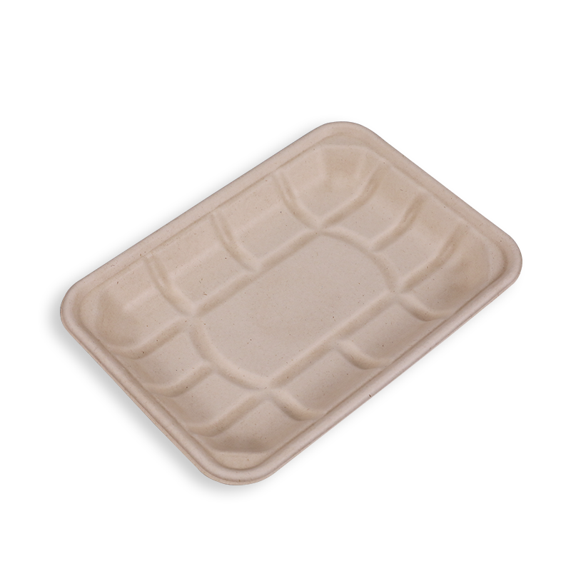 8.3*5.9'' Biodegradable Sugarcane Bagasse Long Trays