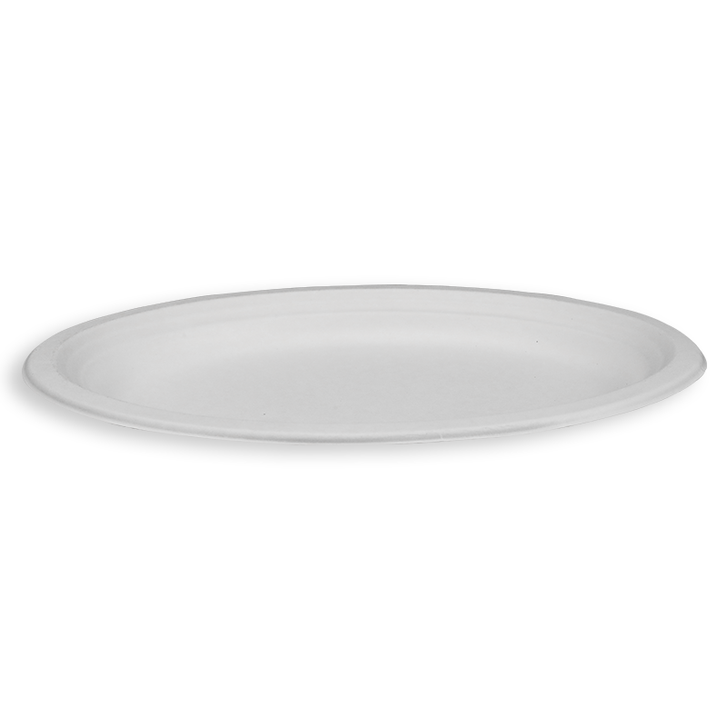 12.5'' Biodegradable Sugarcane Bagasse Oval Plates
