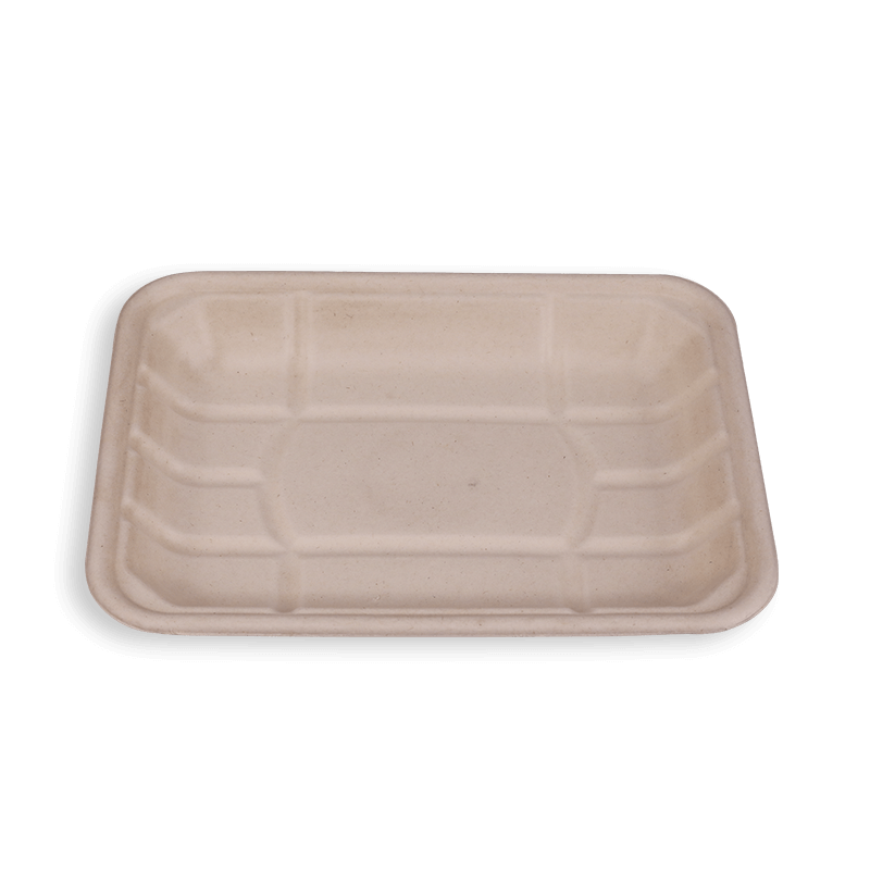 9.5*7'' Biodegradable Sugarcane Bagasse Long Trays