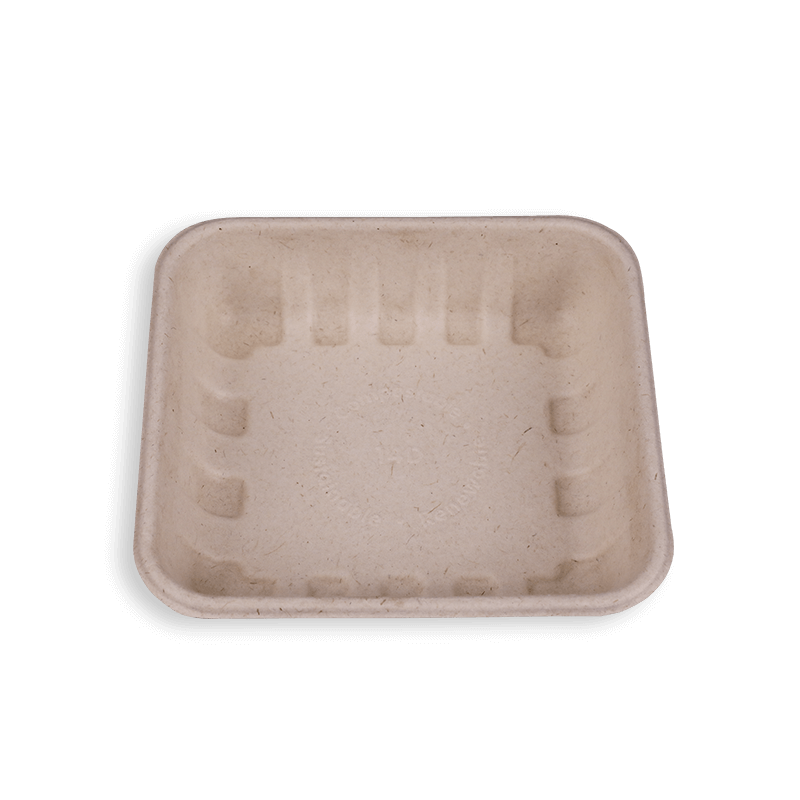 6.1*5.7'' Biodegradable Sugarcane Bagasse Long Trays