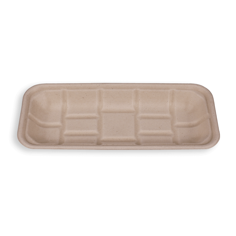10.2*4.5'' Biodegradable Sugarcane Bagasse Long Trays