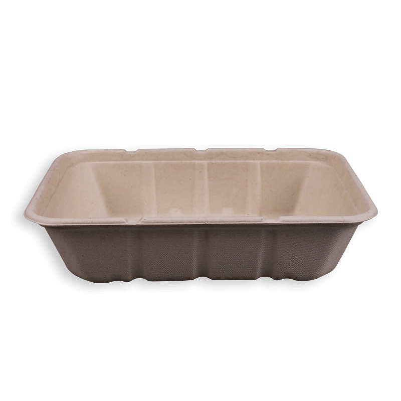 1200ml Biodegradable Sugarcane Bagasse Long Trays
