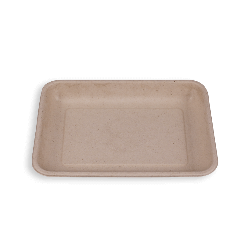 8.8*6.5'' Biodegradable Sugarcane Bagasse Long Trays
