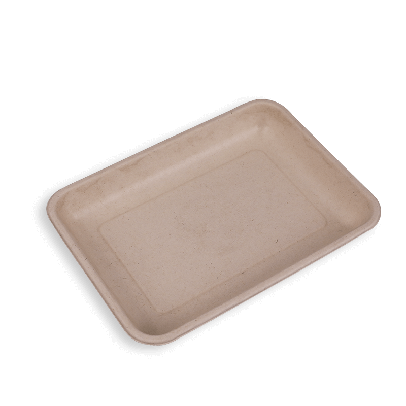 8.8*6.5'' Biodegradable Sugarcane Bagasse Long Trays