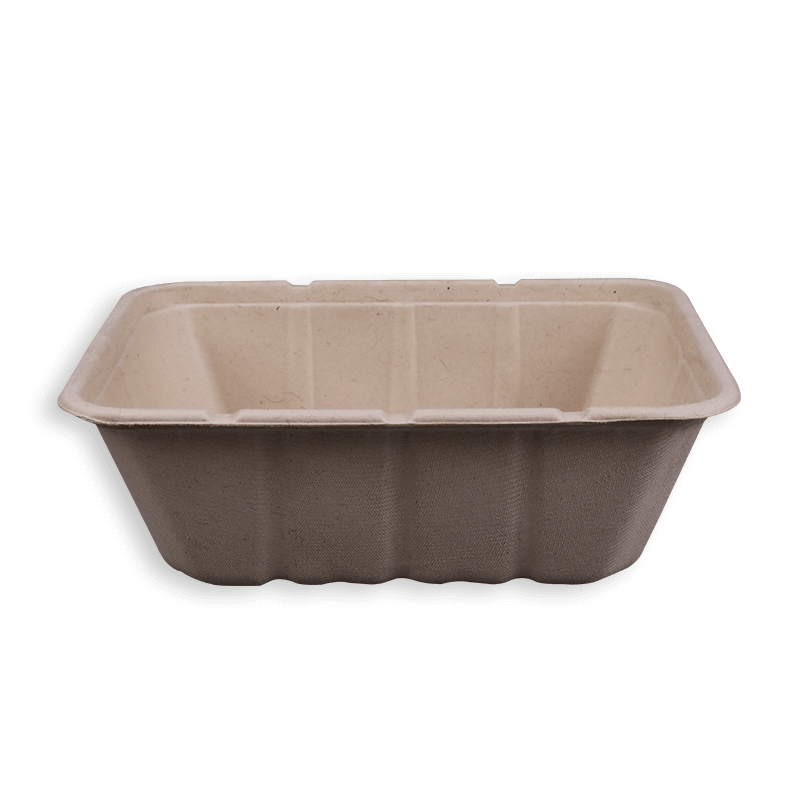 1500ml Biodegradable Sugarcane Bagasse Long Trays