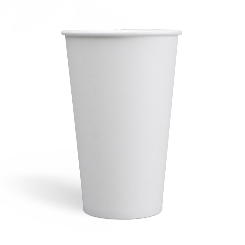 16oz Compostable PLA coating Single Wall Paper Cups