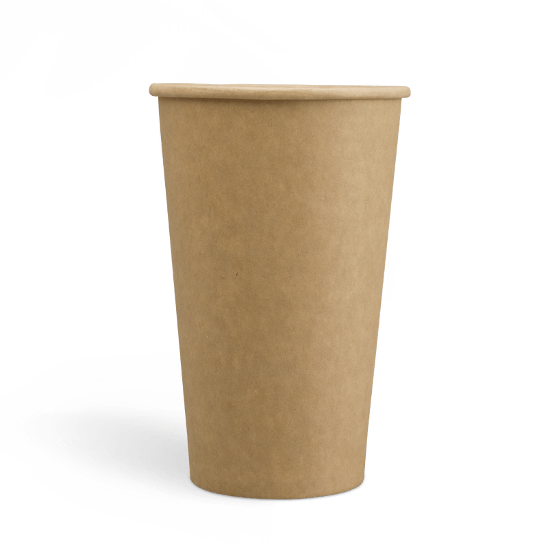 16oz PE Coating Single Wall Kraft Coffee Cups