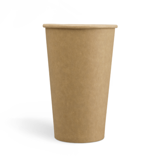 16oz PE Coating Single Wall Kraft Coffee Cups