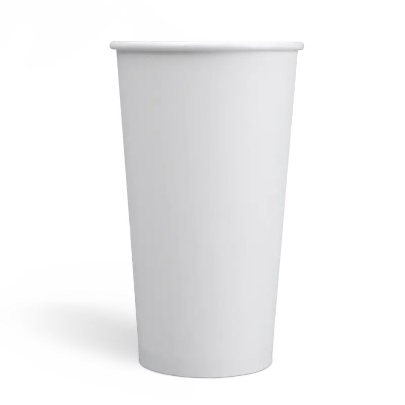 20oz 100% Plastic-Free Single Wall Paper Cups