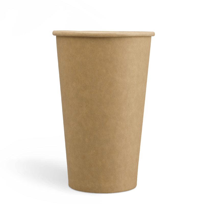 20oz PE Coating Single Wall Kraft Coffee Cups