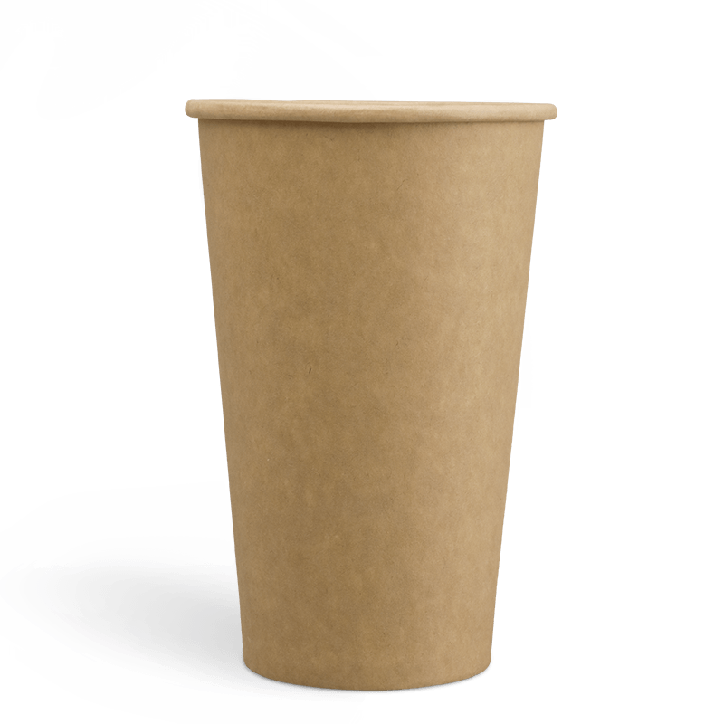 22oz PE Coating Single Wall Kraft Coffee Cups