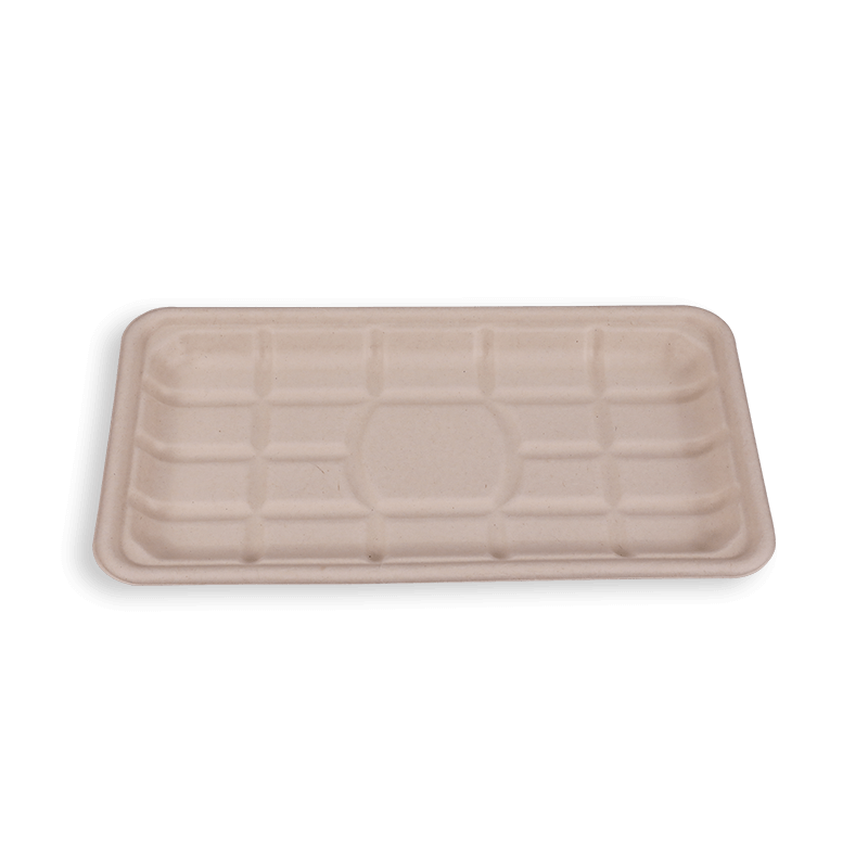 10.8*5.8'' Biodegradable Sugarcane Bagasse Long Trays