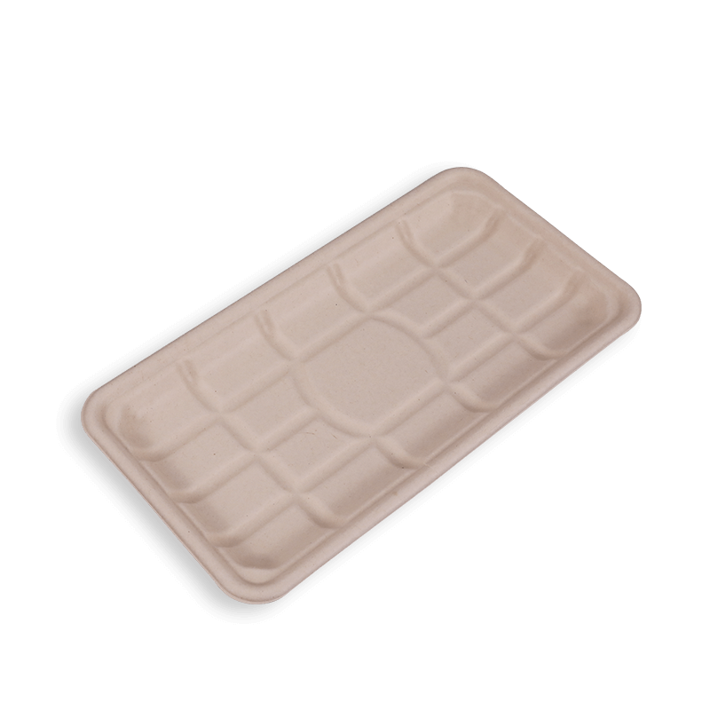 10.8*5.8'' Biodegradable Sugarcane Bagasse Long Trays