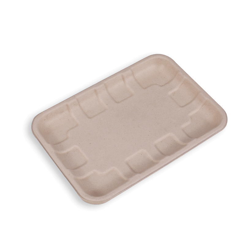 7.9*5.5'' Biodegradable Sugarcane Bagasse Long Trays