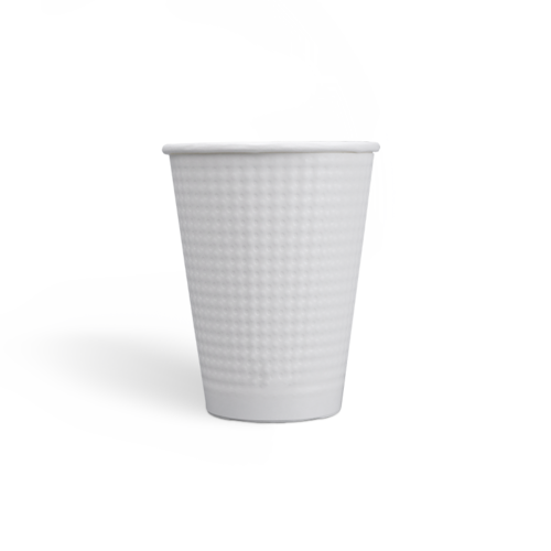12oz Compostable PLA coating Dot Embossed Paper Cups