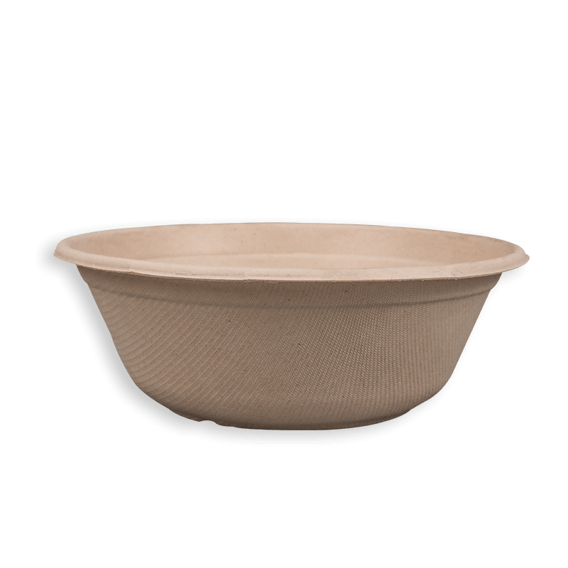 40oz Biodegradable Sugarcane Bagasse Big Round Bowl 