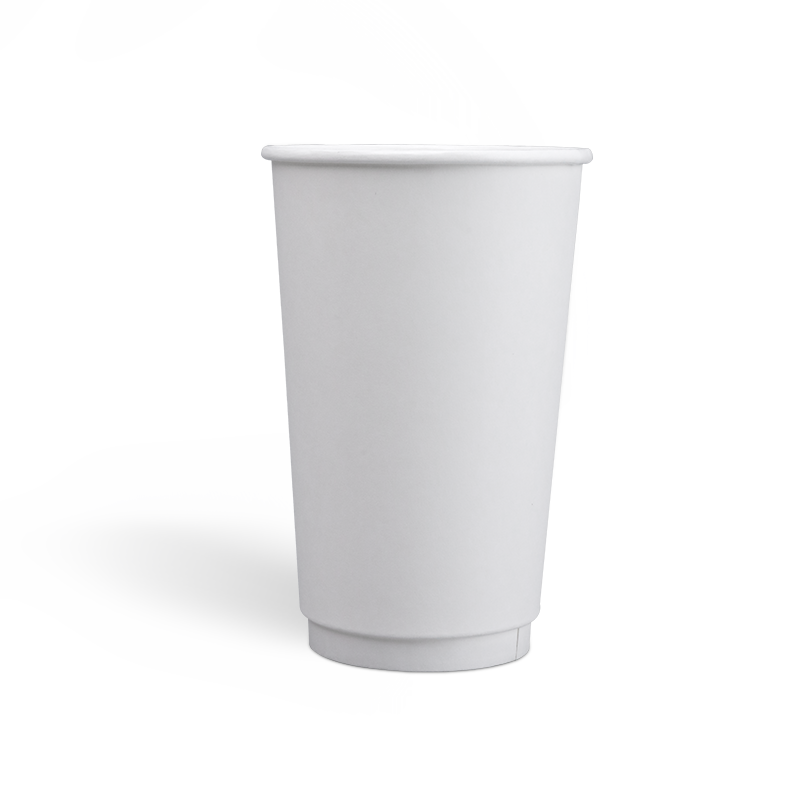 16oz Zero-Plastic Water Dispersion Lining Double Wall Paper Cups