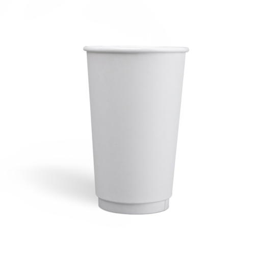 16oz Zero-Plastic Water Dispersion Lining Double Wall Paper Cups