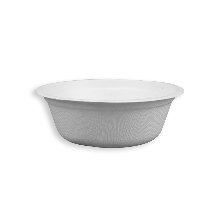 500ml Biodegradable Sugarcane Bagasse Round Bowls