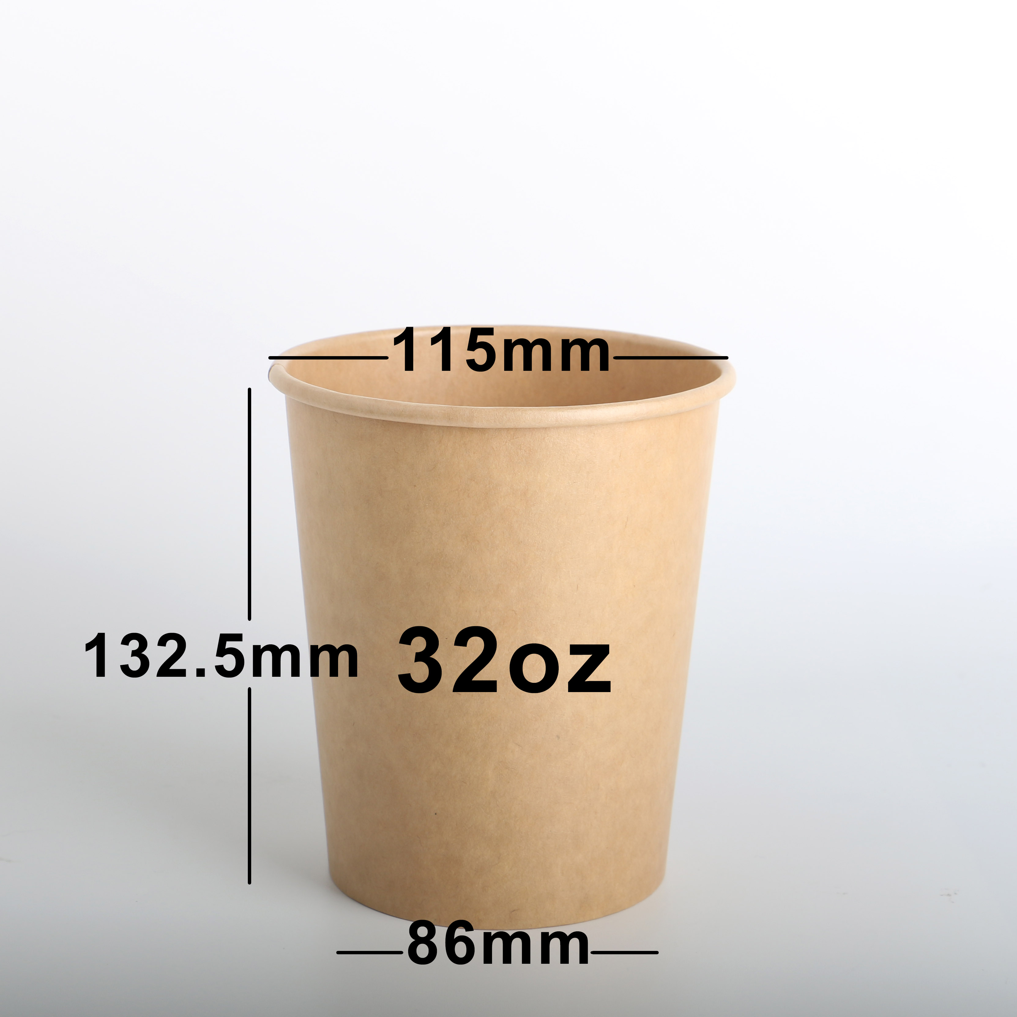 32oz Kraft Ice Cream Containers With Lids